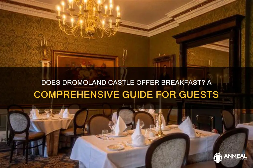 is breakfast included at drumoland castle