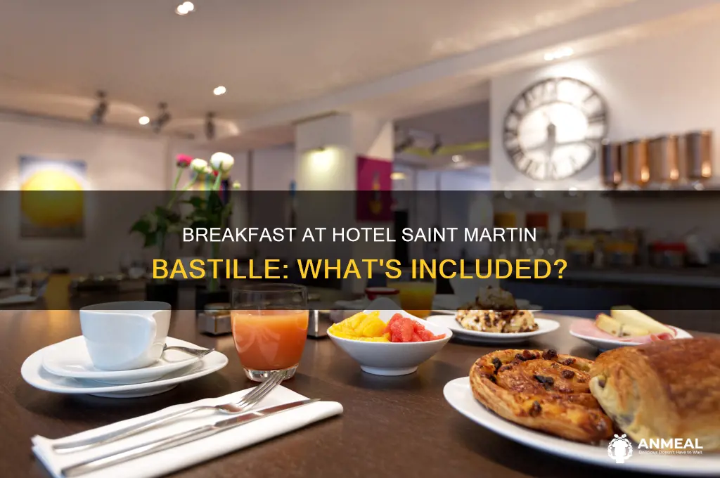 is breakfast included at the hotel saint martin bastille