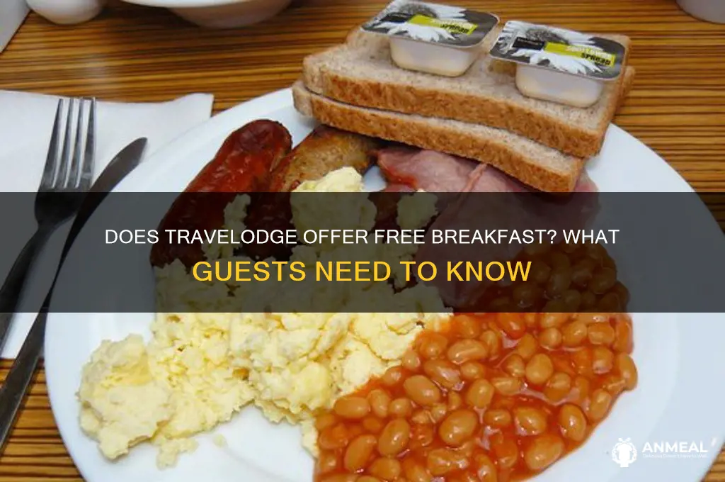 is breakfast included at travelodge