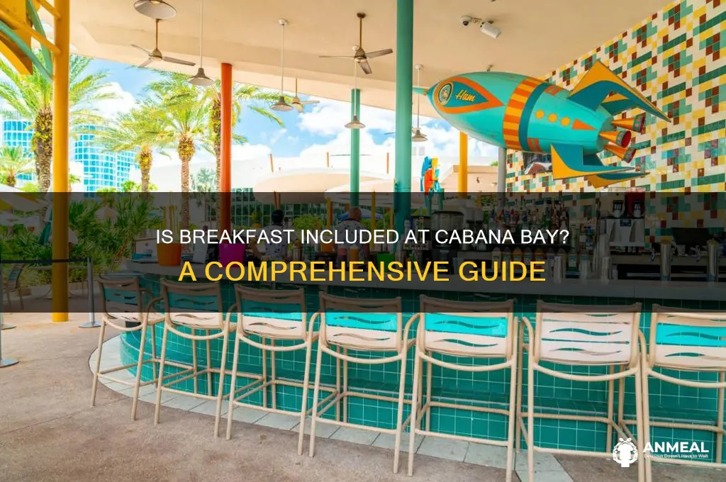is breakfast included cabana bay