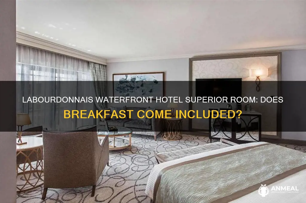 is breakfast included in labourdonnais waterfront hotel superior room