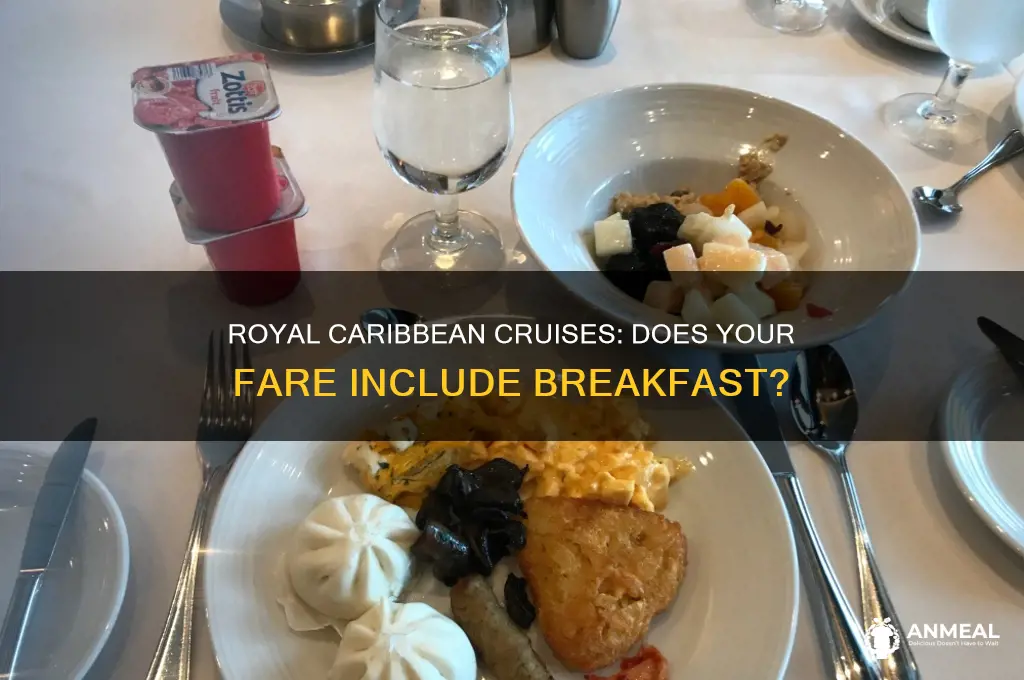 is breakfast included on royal caribbean cruises