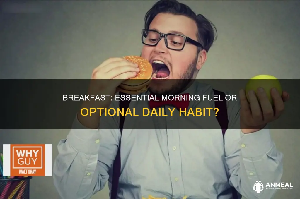 is breakfast needed