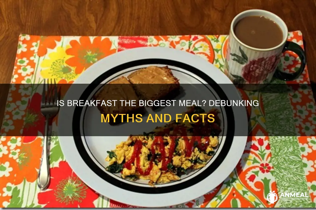 is breakfast supposed to be the biggest meal
