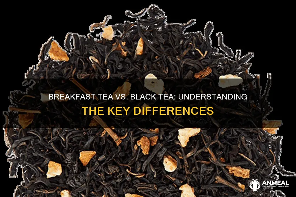 is breakfast tea and black tea the same