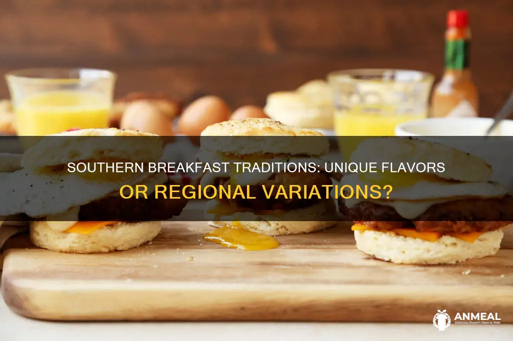 is breakfast unique in the south