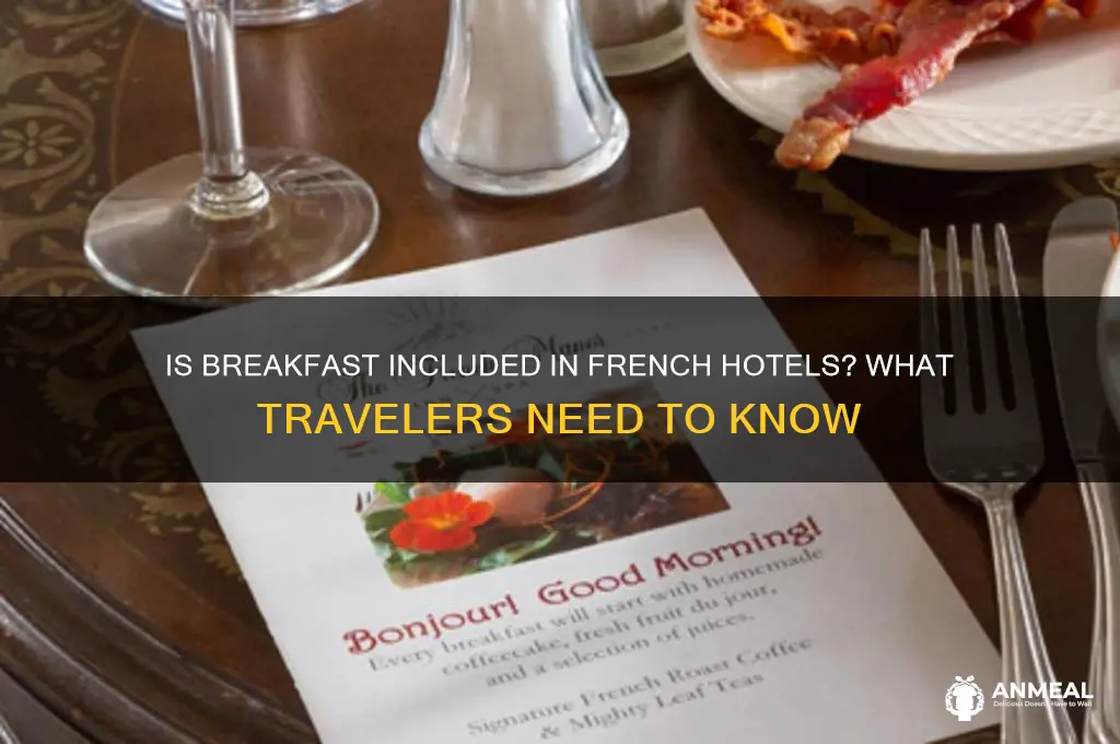 is breakfast usually included in hotels france