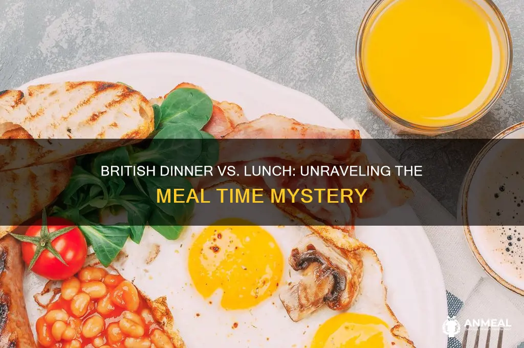 is british dinner actually lunch