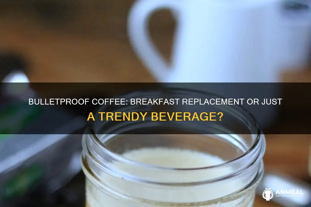 is bulletproof coffee a breakfast replacement