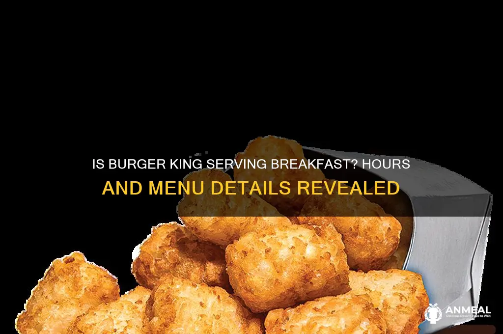 is burger king open for breakfast