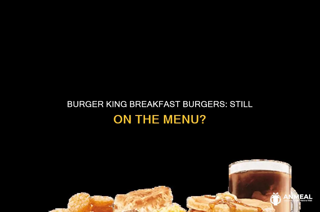 is burger king still doing burgers for breakfast