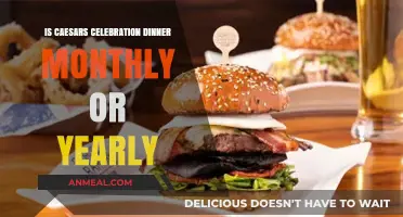 Caesars Celebration Dinner: Monthly or Yearly Event Explained