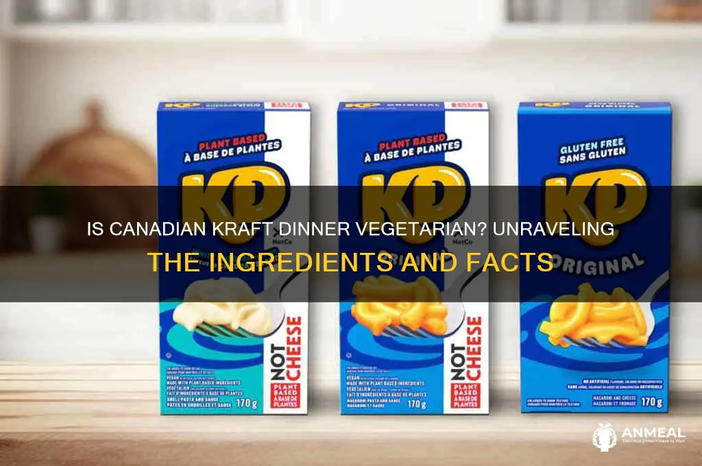is canadian kraft dinner vegetarian
