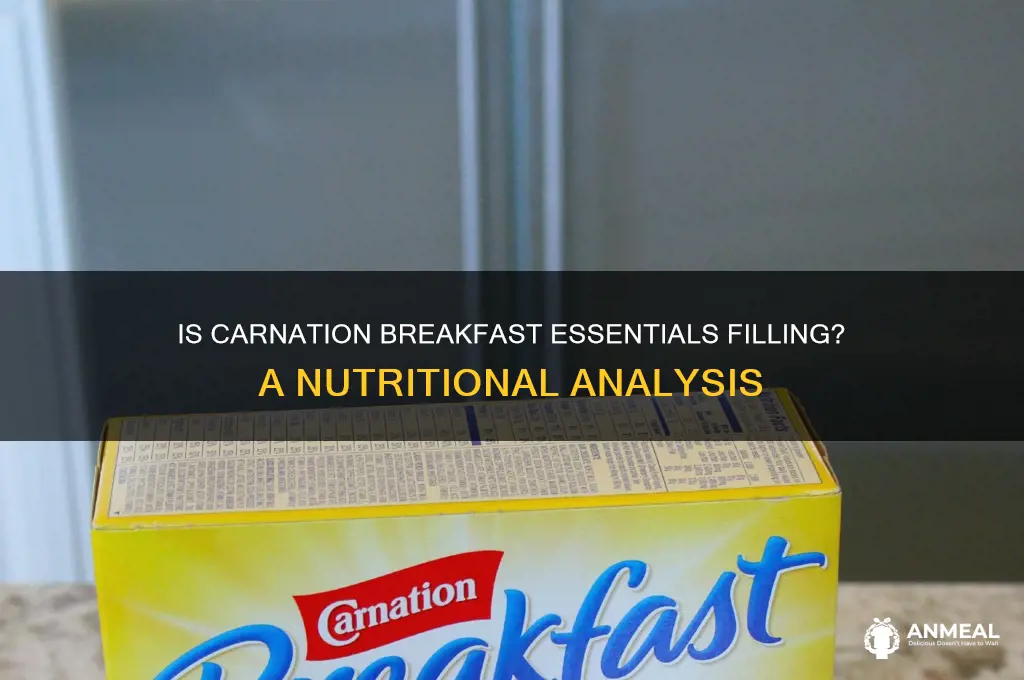 is carnation breakfast essentials filling