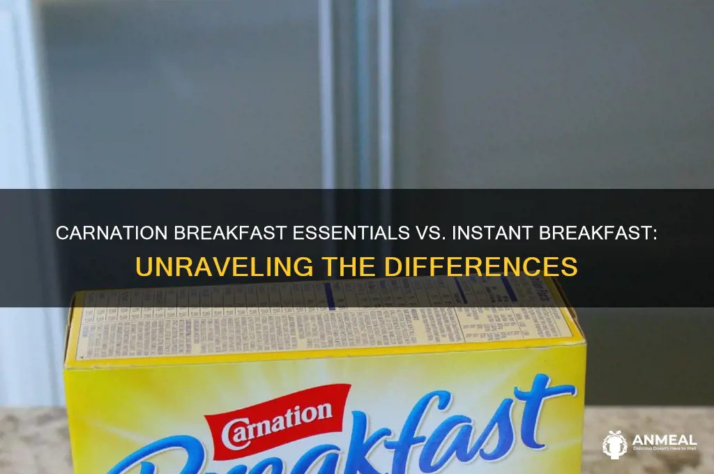 is carnation breakfast essentials the same as carnation instant breakfast