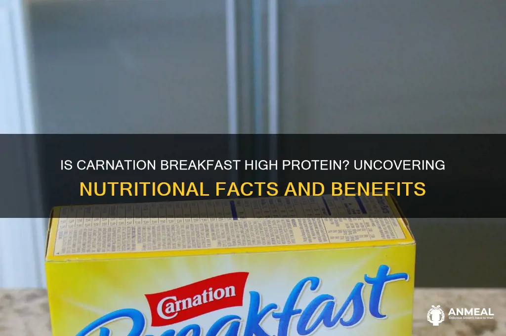 is carnation breakfast high protein