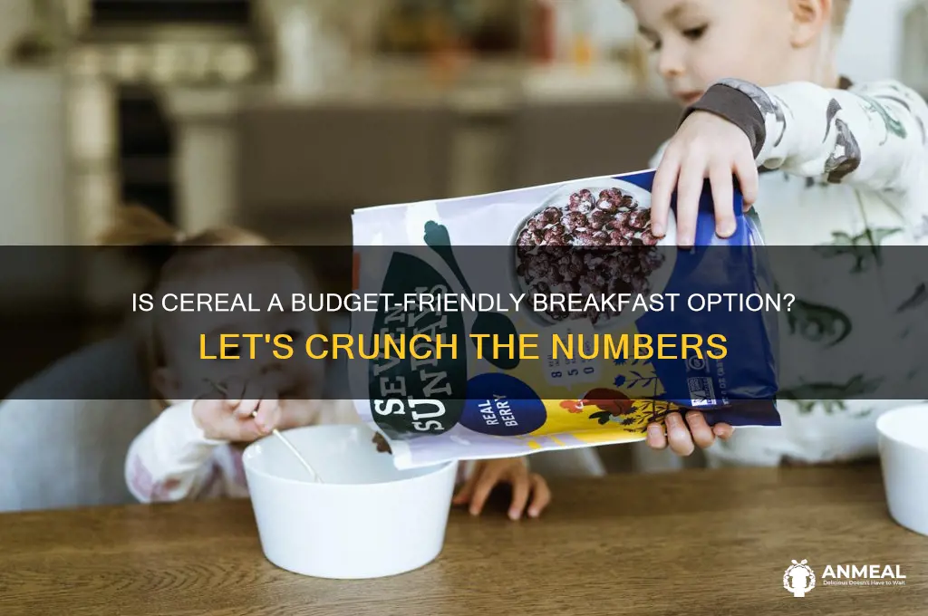 is cereal a cheap breakfast