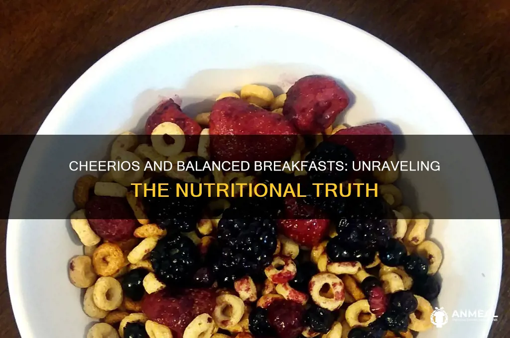 is cheerious part of a balanced breakfast