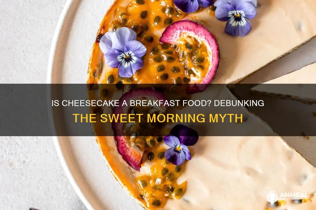 is cheesecake a breakfast food