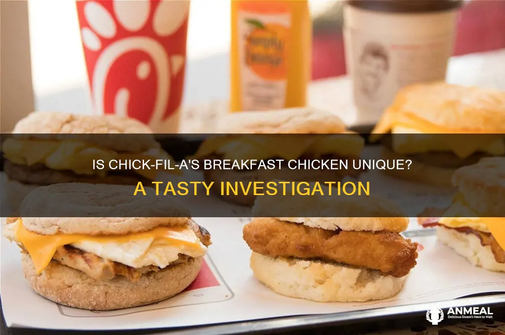 is chick fil a breakfast chicken different