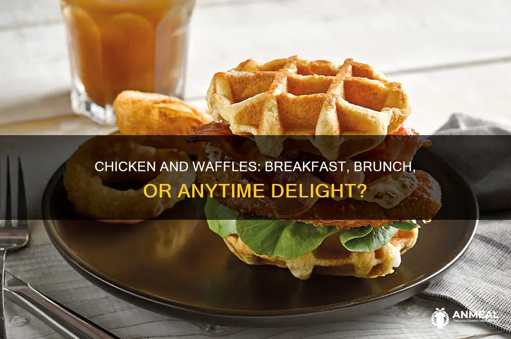is chicken and waffles breakfast