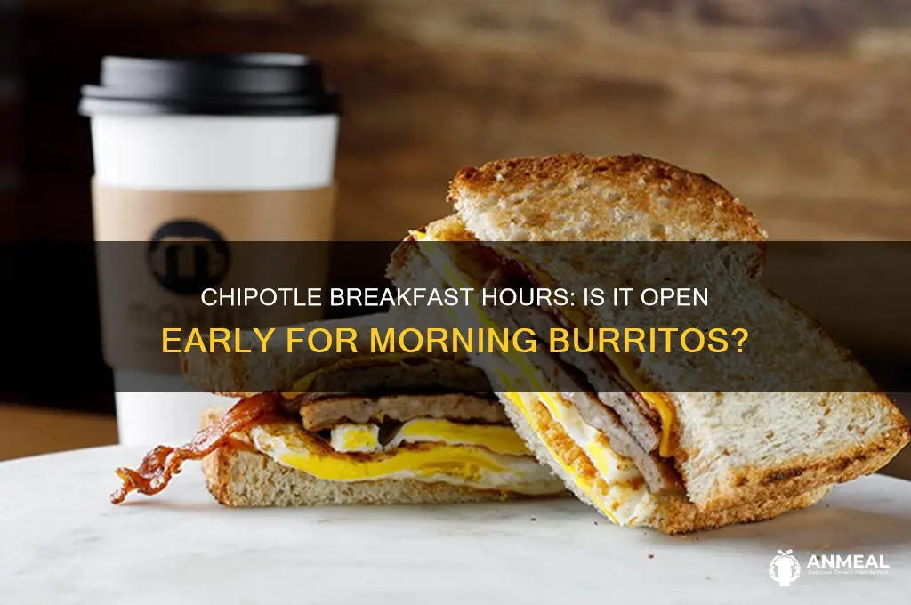 is chipotle open for breakfast