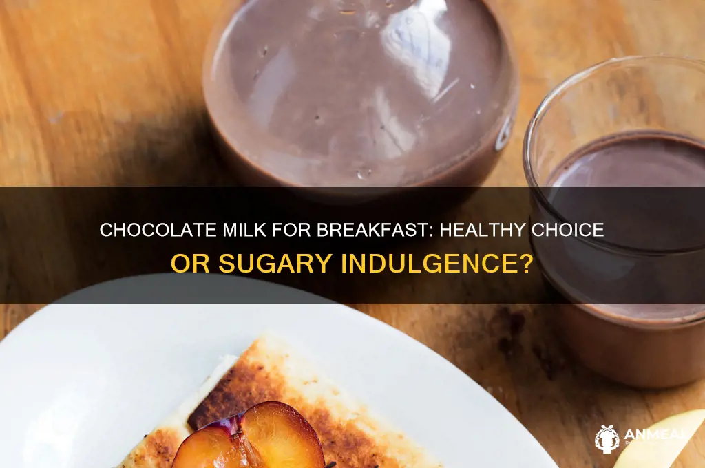 is chocolate milk a breakfast drink