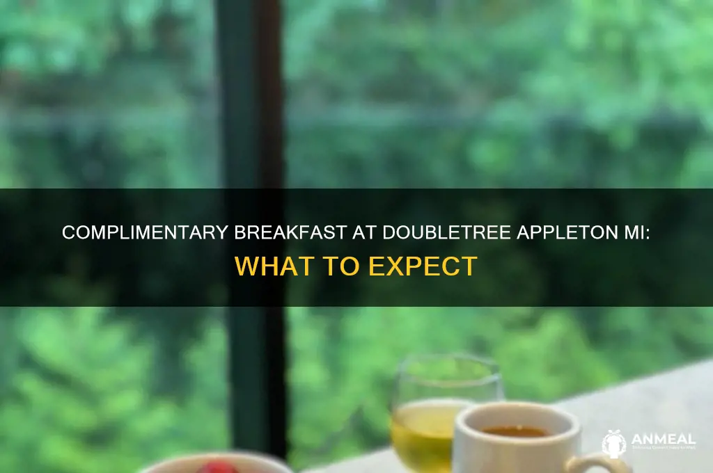 is complimentary breakfast offered in doubletree appleton mi