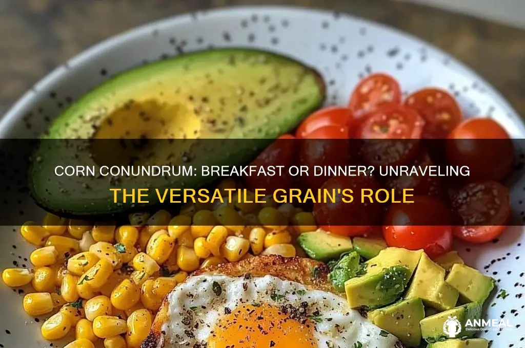 is corn for breakfast or dinner