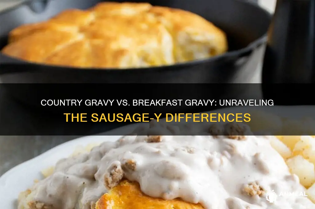 is country gravy the same as breakfast gravy