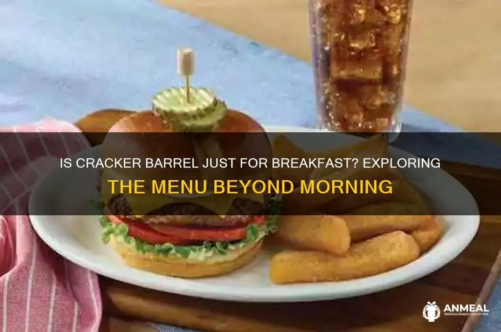 is cracker barrel a breakfast place