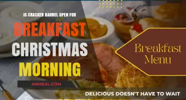 Cracker Barrel Christmas Breakfast: Open on December 25th Morning?