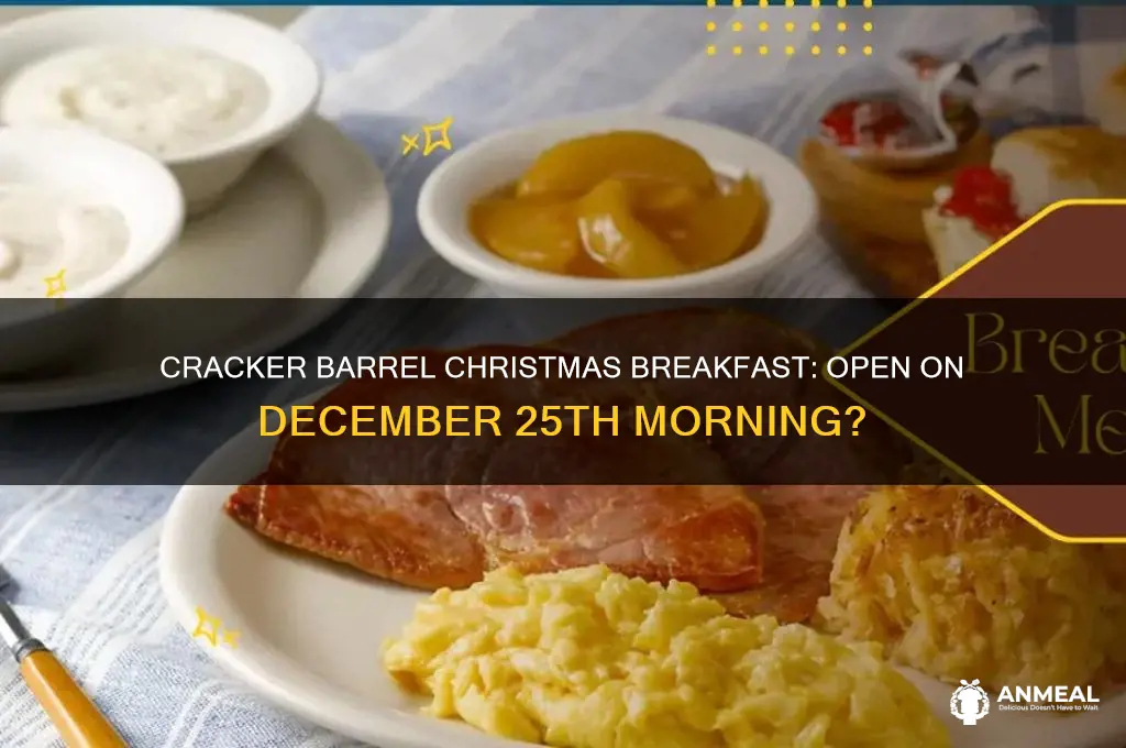 is cracker barrel open for breakfast christmas morning