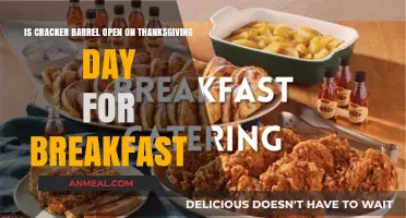 Is Cracker Barrel Serving Breakfast on Thanksgiving Day?