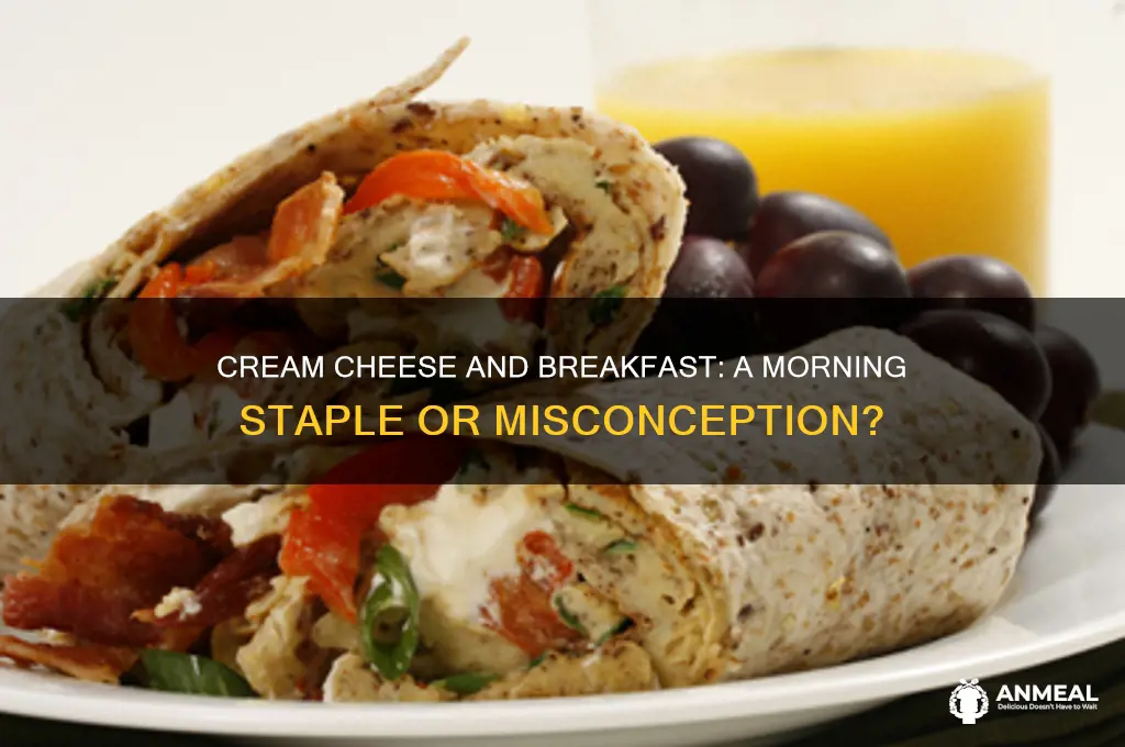 is cream cheese associated with breakfast