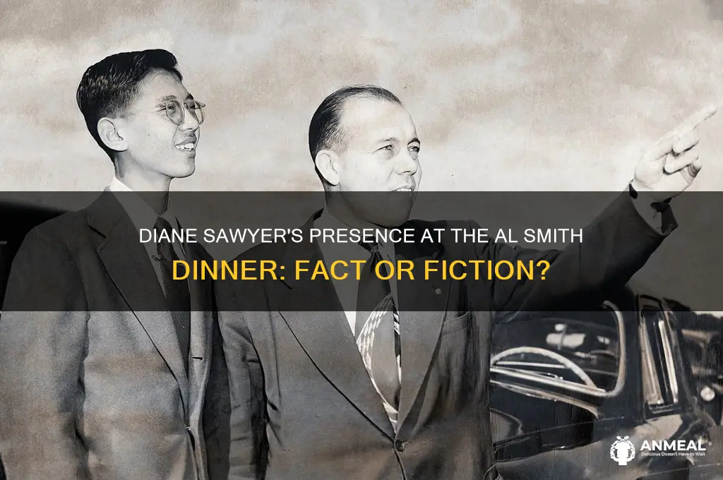is diane sawyer at the al smith dinner