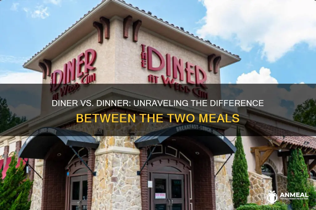 is diner and dinner the same thing
