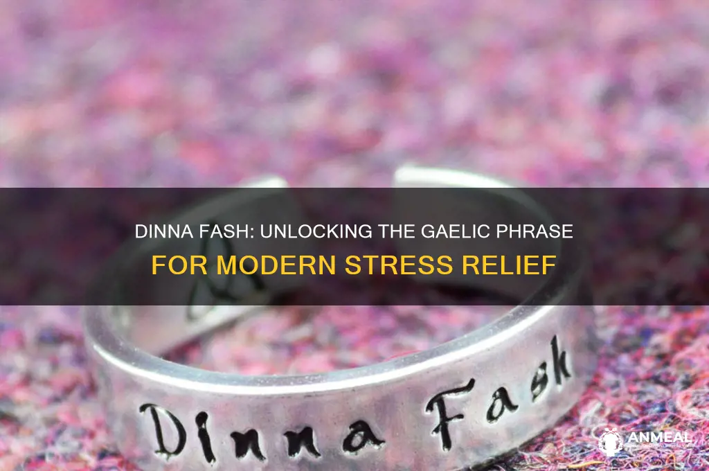 is dinna fash gaelic