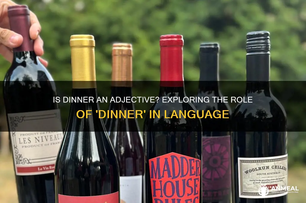 is dinner a adjective