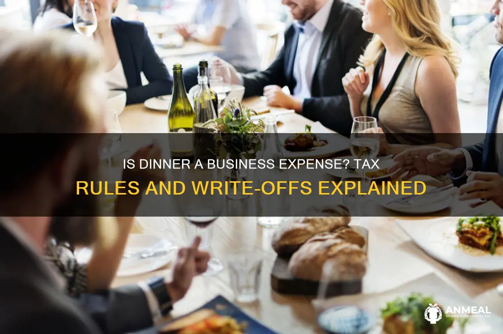 is dinner a business expense
