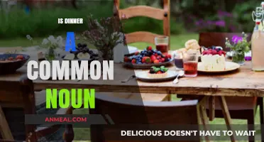 Is Dinner a Common Noun? Exploring Grammar and Everyday Language
