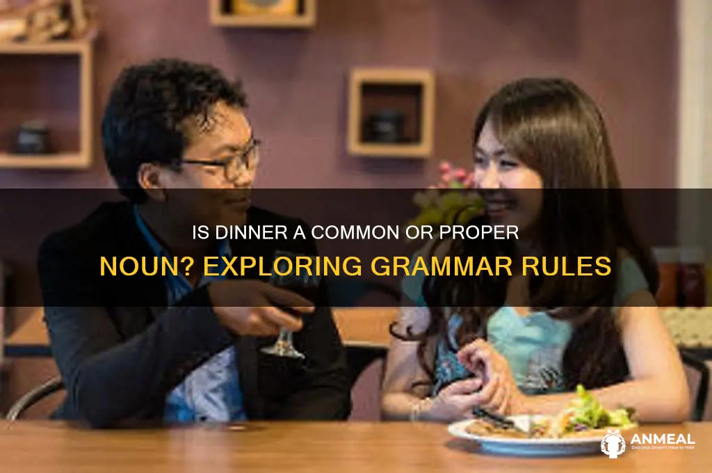 is dinner a common or proper noun