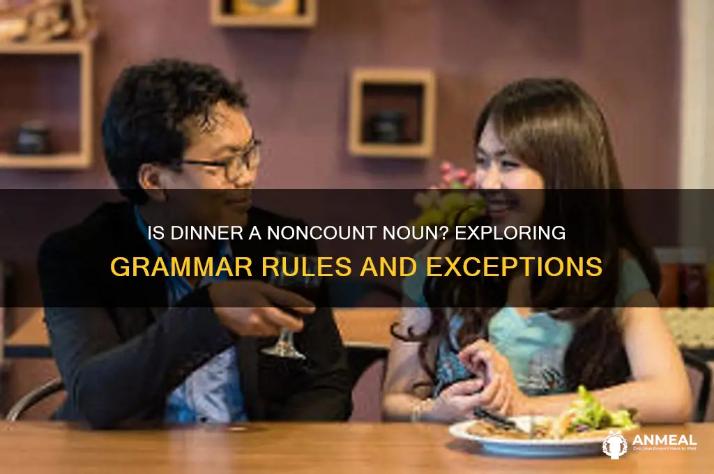 is dinner a noncount noun