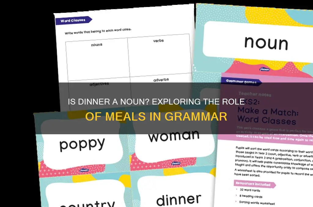 is dinner a noun