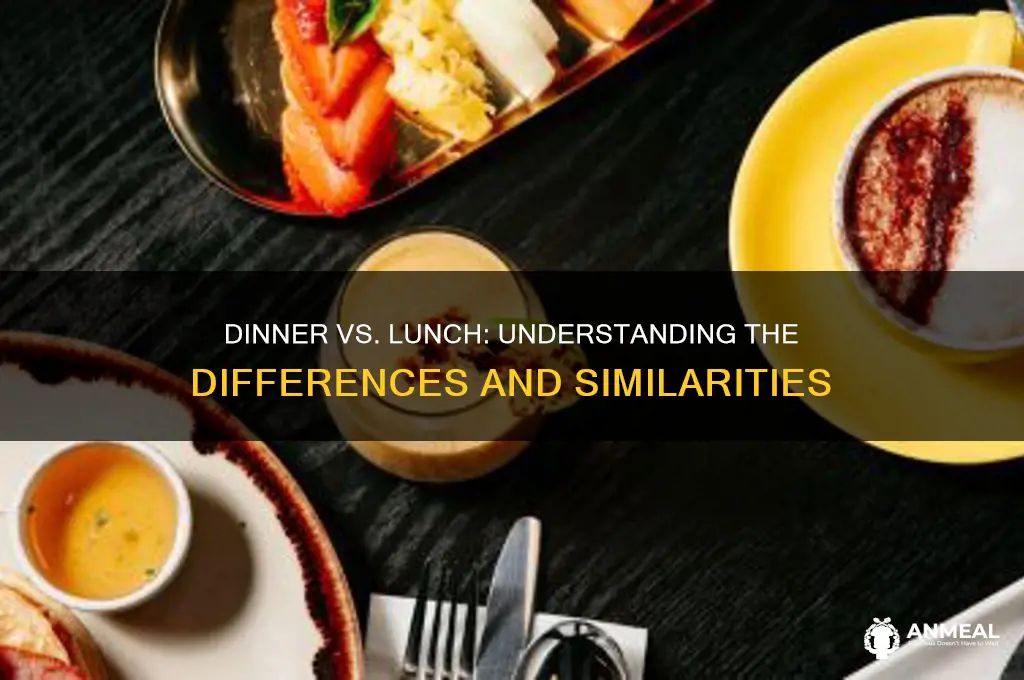 is dinner and lunch the same thing