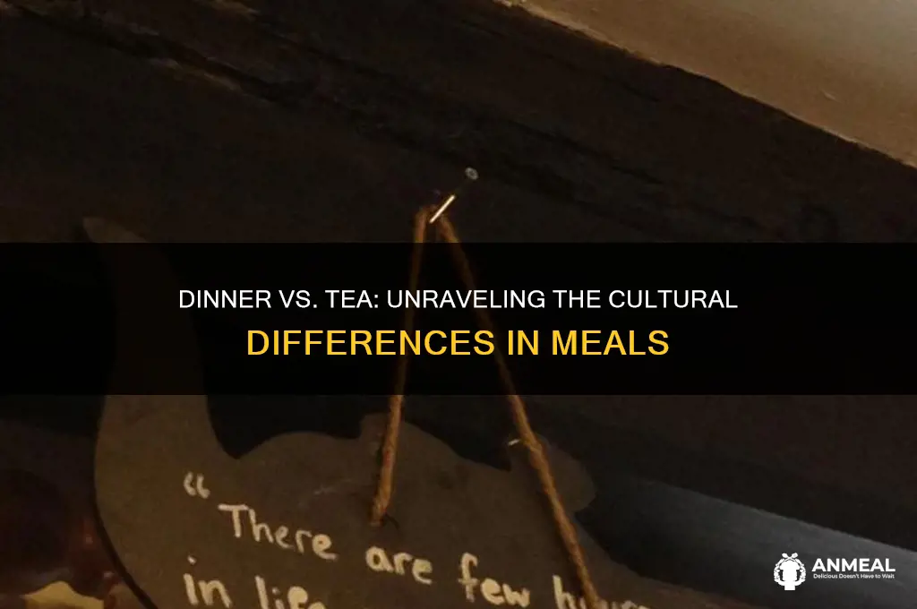 is dinner and tea the same thing