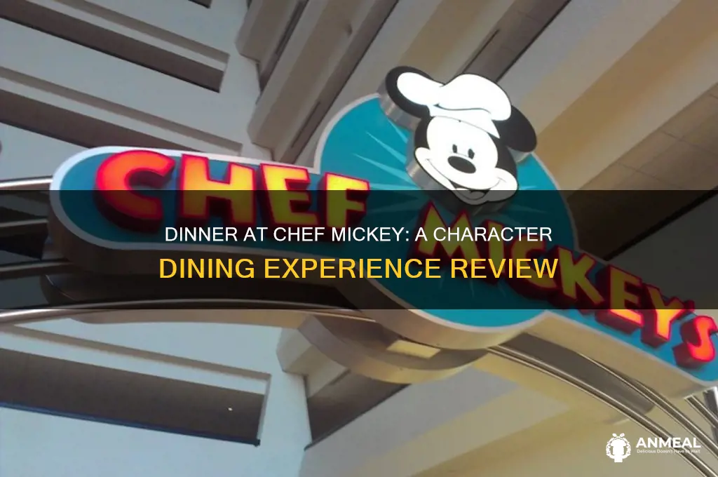 is dinner at chef mickey character