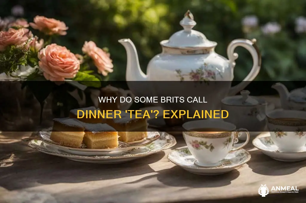 is dinner called tea in england