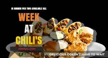 Chili's Dinner for Two: Weekly Availability and Menu Options