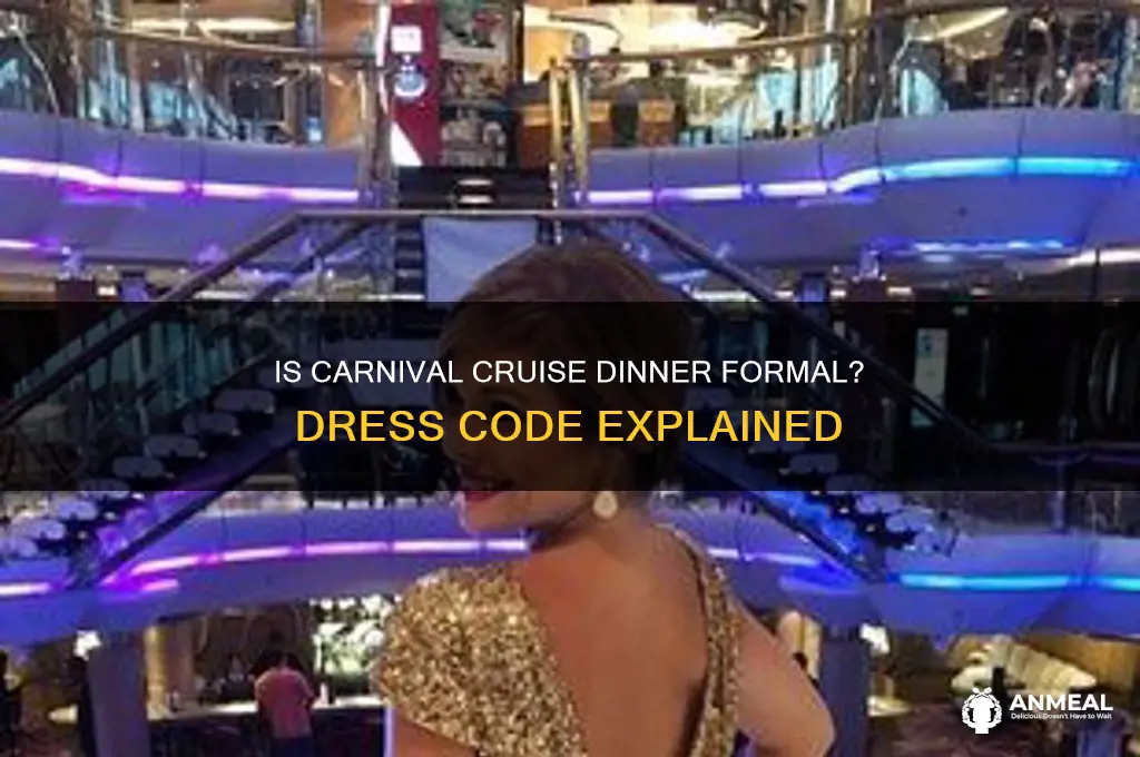 is dinner formal on carnival cruise